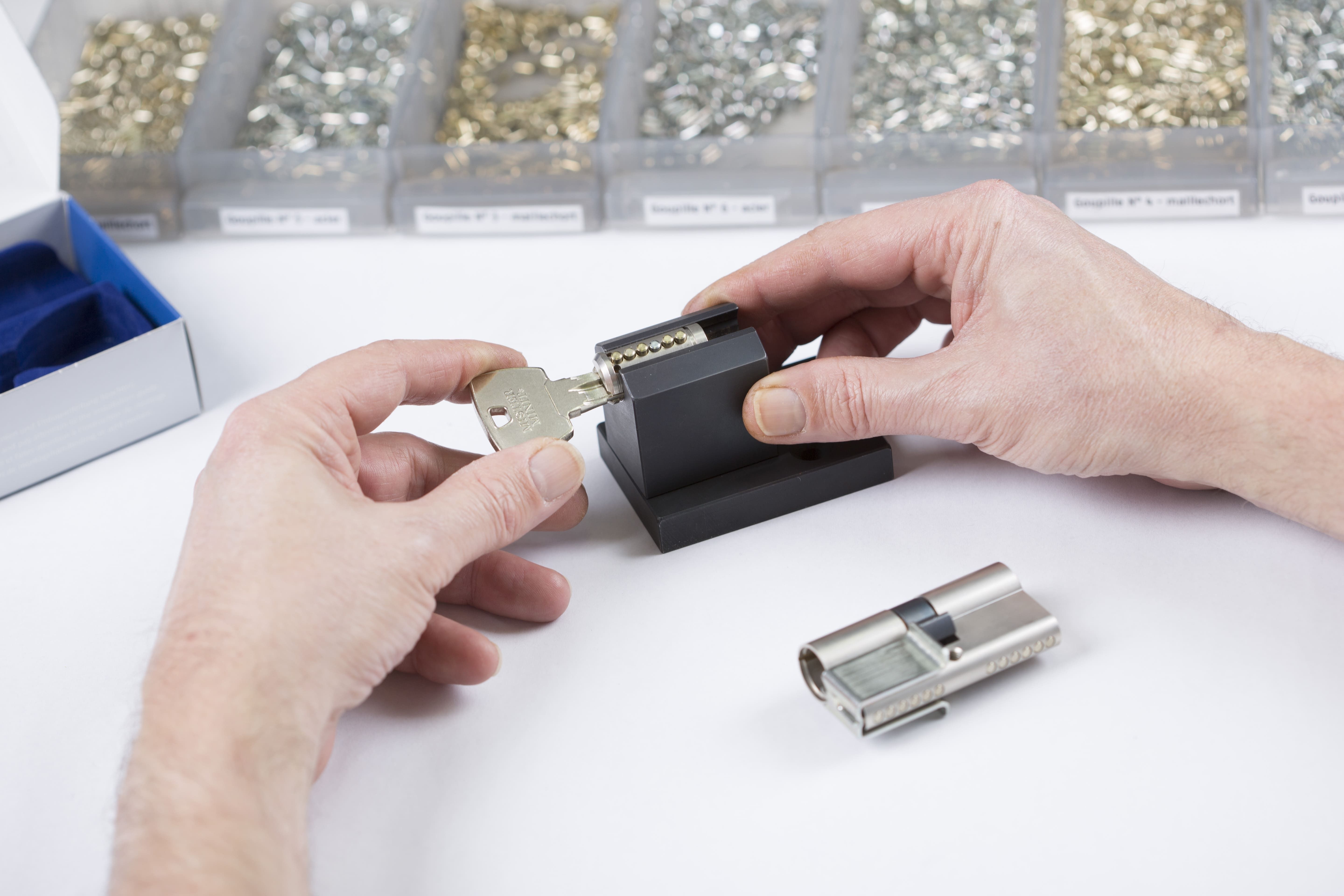 Cylindre Mintus de MISTER MINIT, développé avec ABUS