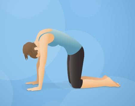 Yogahouding tekening