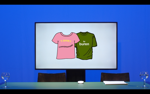 Buren, T-Shirt conversations, 2021