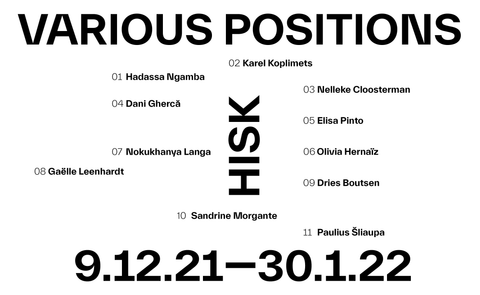 Various Positions, 2021. Graphic design by Bernardo Berga