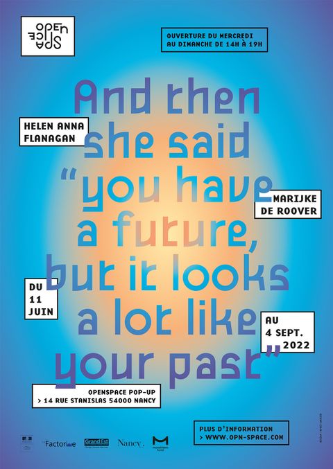 And then she said, "you have a future, but it looks a lot like your past"