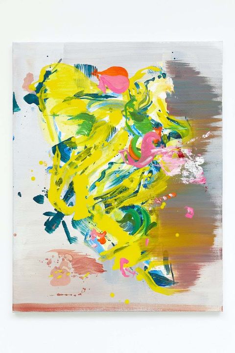 Virginie Bailly  Aberratie P04, 2022  Oil and mixed media on canvas  90 x 70 cm