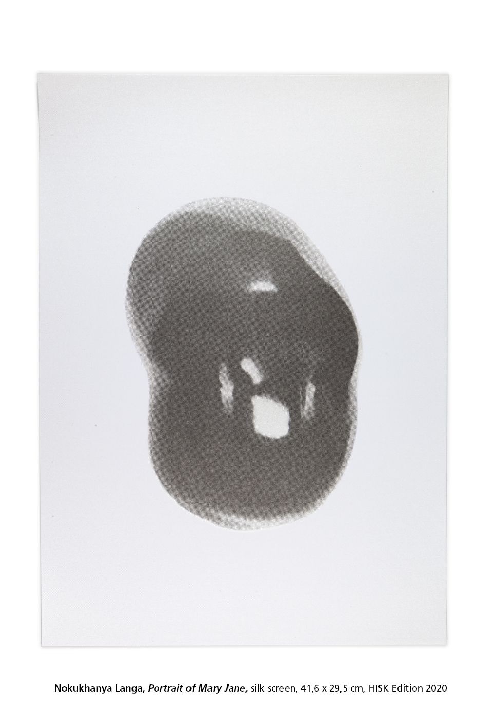 Nokukhanya Langa, Portrait of Mary Jane, silk screen, 41,6 x 29,5 cm, HISK Edition 2020