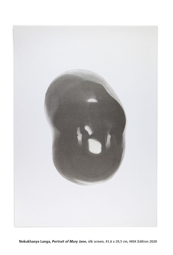 Nokukhanya Langa, Portrait of Mary Jane, silk screen, 41,6 x 29,5 cm, HISK Edition 2020