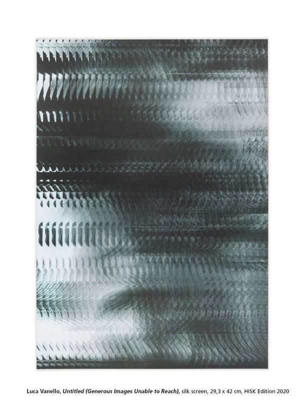 Luca Vanello, Untitled (Generous Images Unable to Reach), silk screen, 29,3 x 42 cm, HISK Edition 2020