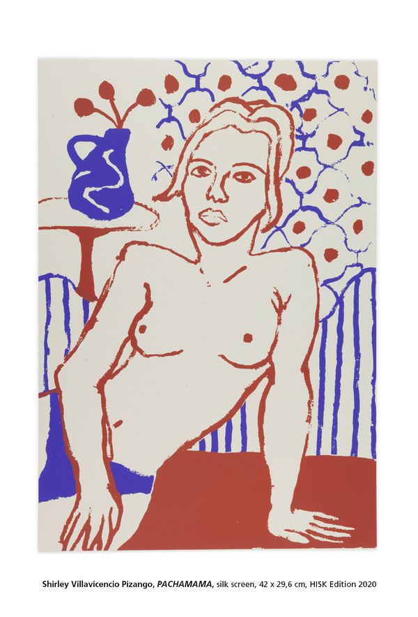 Shirley Villavicencio Pizango, PACHAMAMA, silk screen, 42 x 29,6 cm, HISK Edition 2020