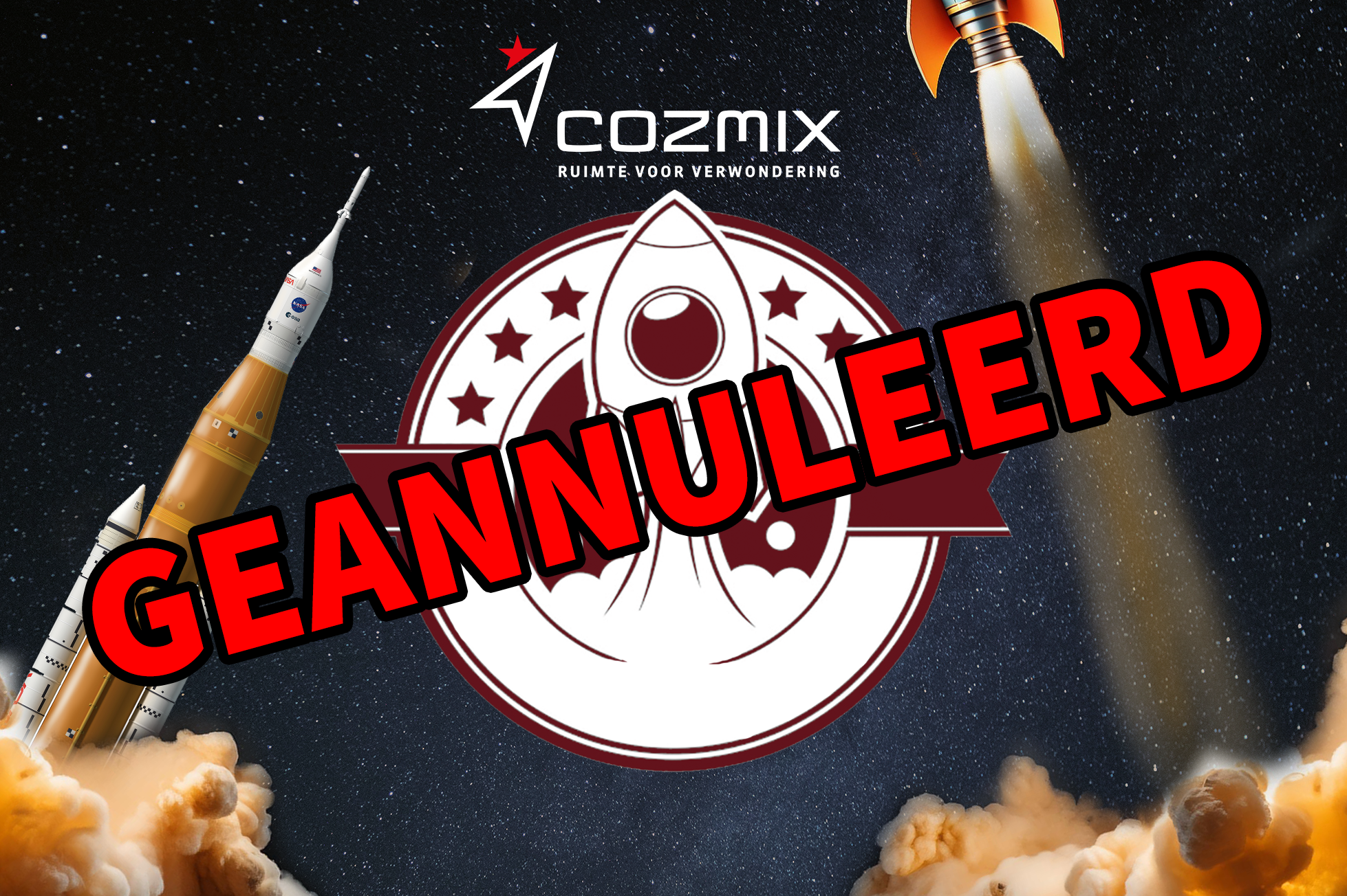 7 space4kids Raketjes 2026 canceled