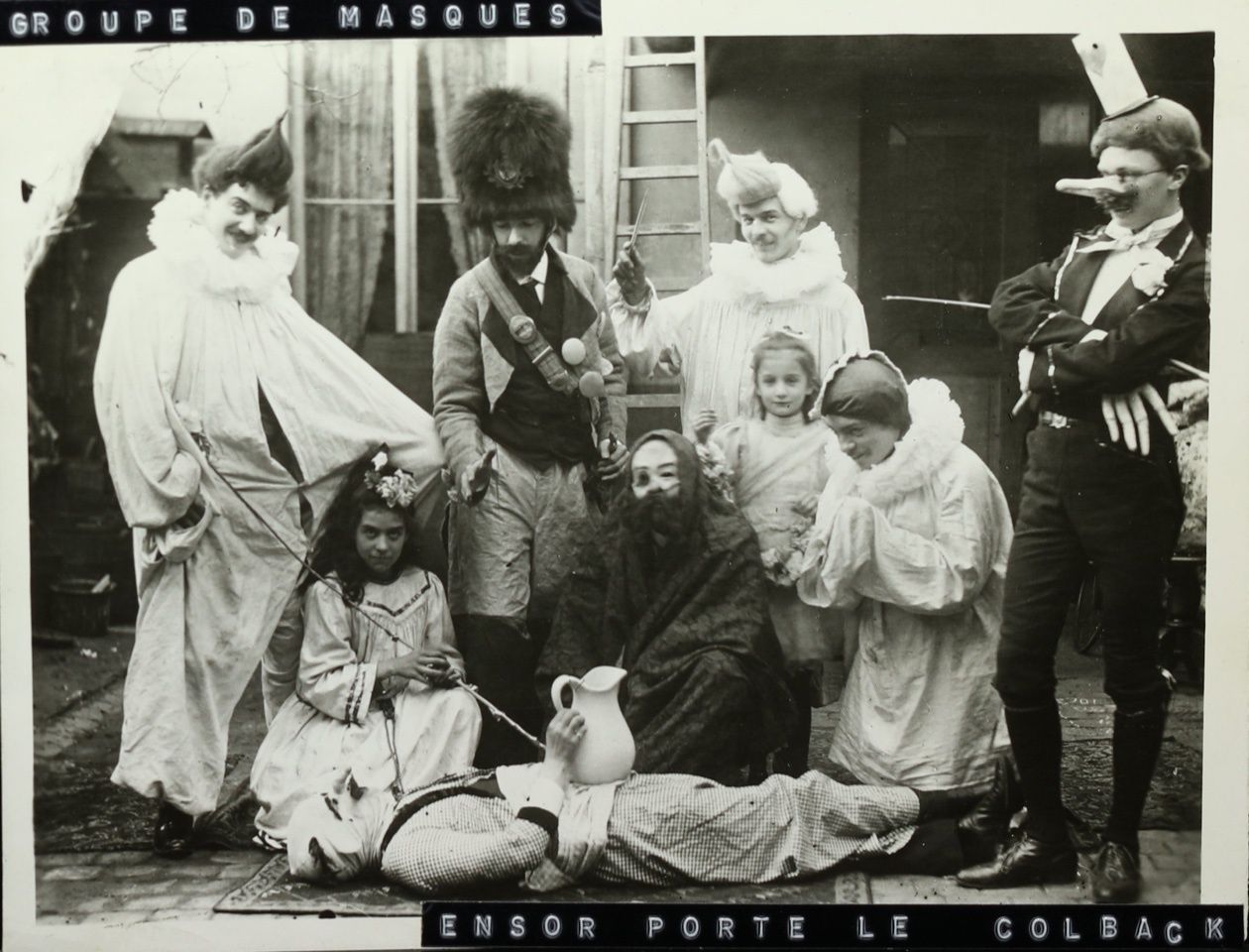 James Ensor met leden van de familie Rousseau en Nahrath, 1891, collectie Mu.Zee, foto: Ernest Rousseau junior (?)