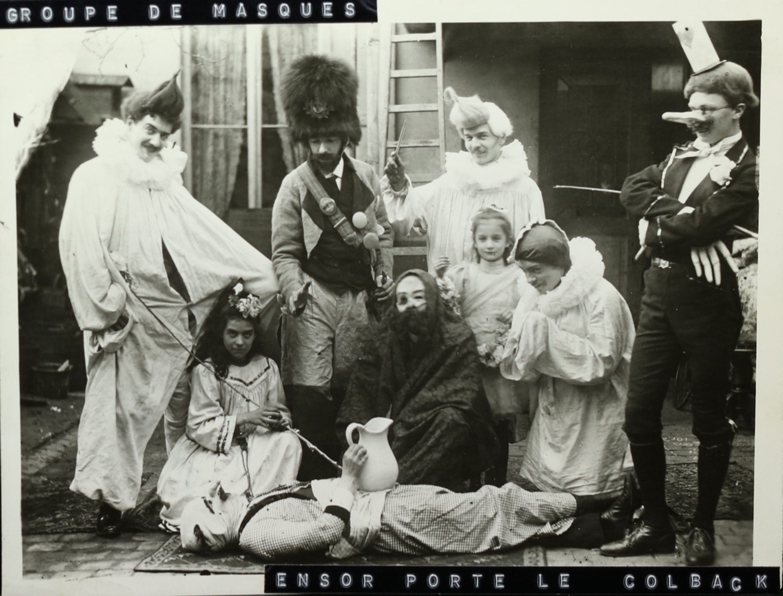James Ensor met leden van de familie Rousseau en Nahrath, 1891, collectie Mu.Zee, foto: Ernest Rousseau junior (?)