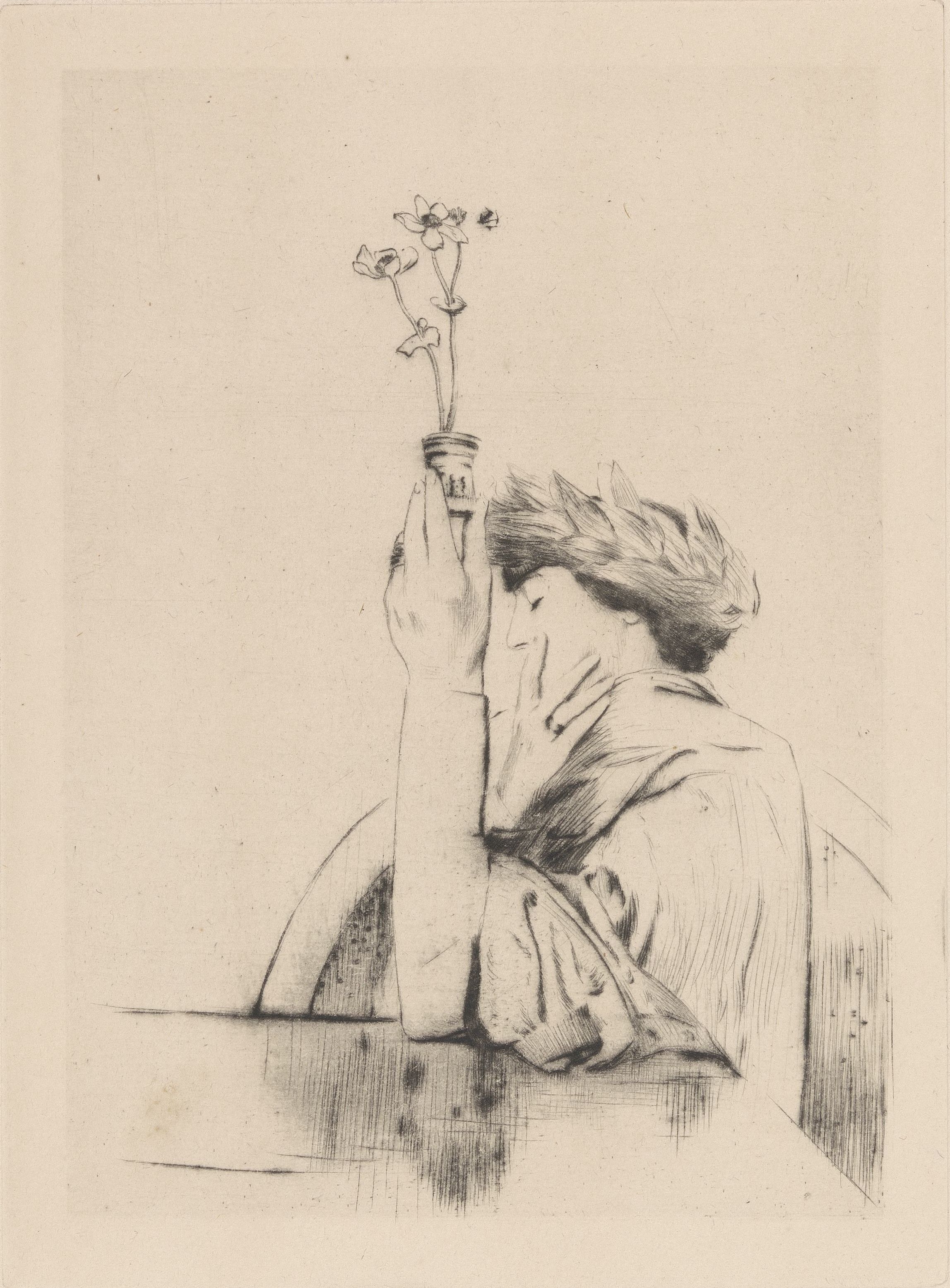 Fernand Khnopff, Un geste d’offrande (Een offerend gebaar)
