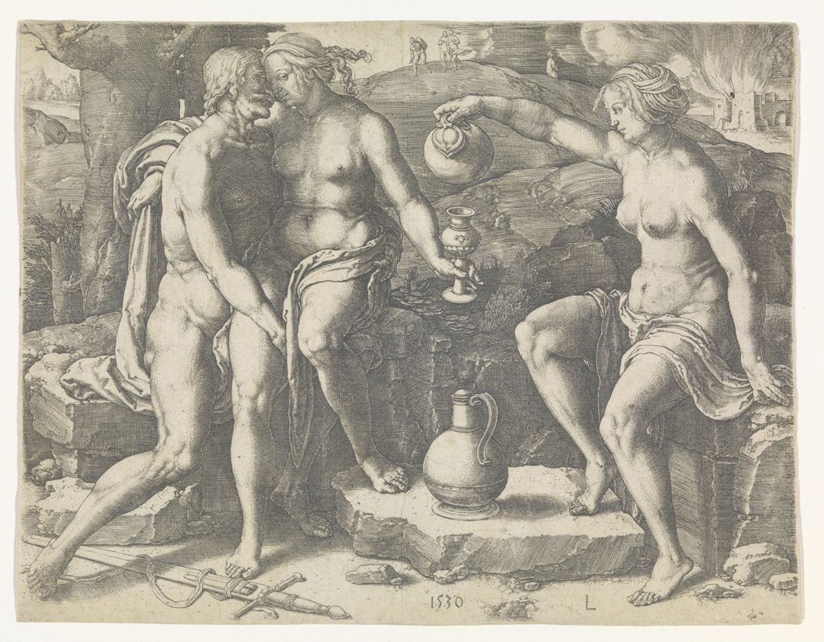 Lucas van Leyden, Lot en zijn dochters