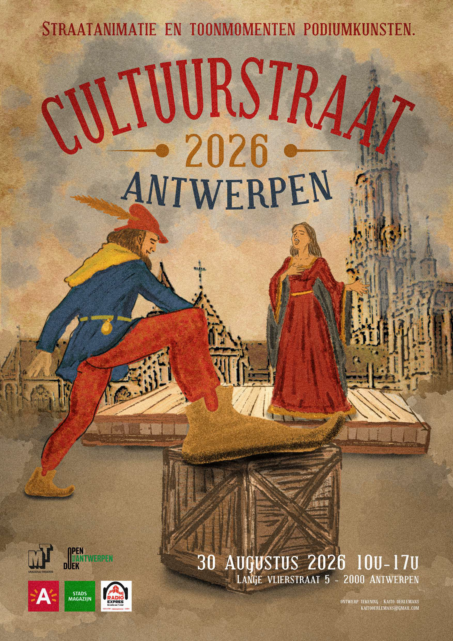 Poster CULTUURSTRAAT 2026 met naam compressed