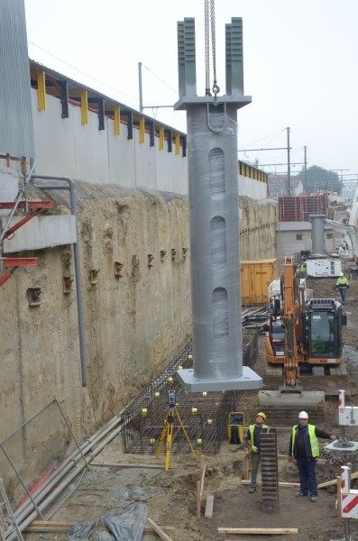 2016_Bouwen van de pilaren viaduct