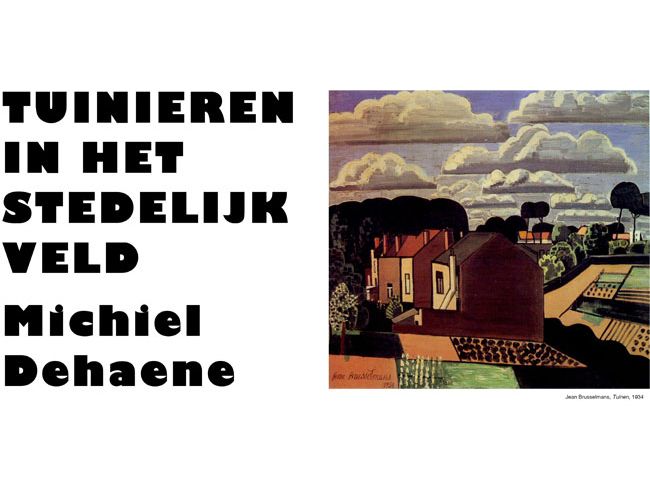 Inaugurale lezing Michiel Dehaene
