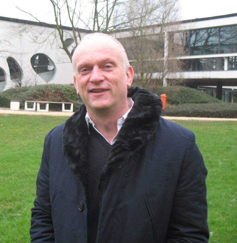 Lezing door Christoph Grafe in de polytechnische school voor design in Milaan