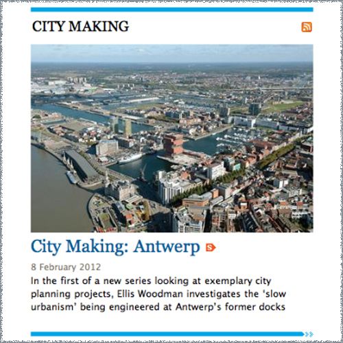 Het Britse magazine Building Design looft 'Slow Urbanism' in Antwerpen