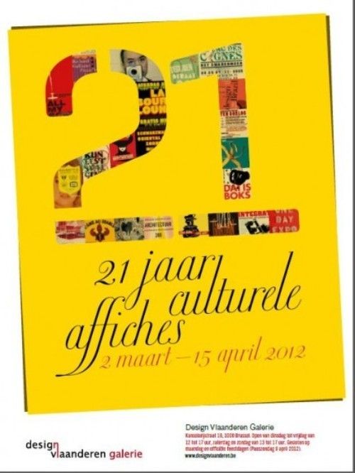 21 jaar culturele affiches