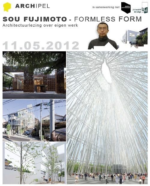 Sou Fujimoto - lezing over eigen werk op 11 mei 2012