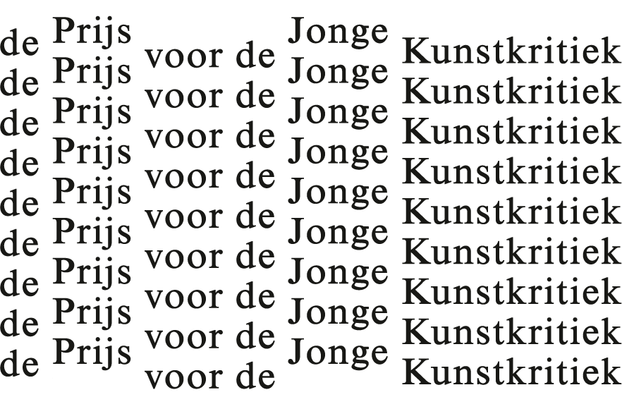 Oproep inzendingen De Prijs voor de Jonge Kunstkritiek