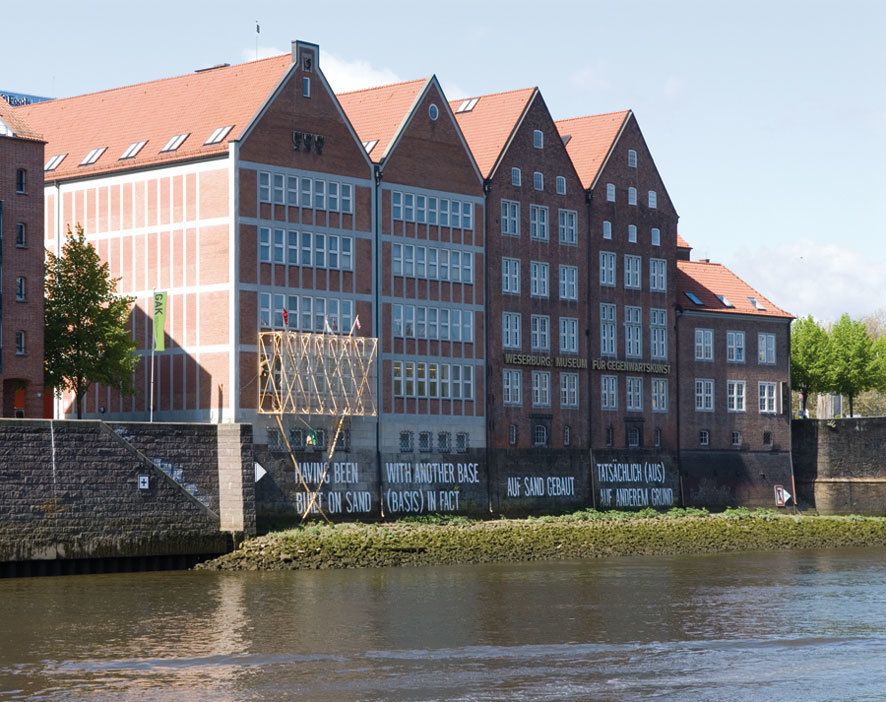 Debat 'Wie Kunst Stadt entwickelt' met Christoph Grafe (VAi) in Bremen (D)