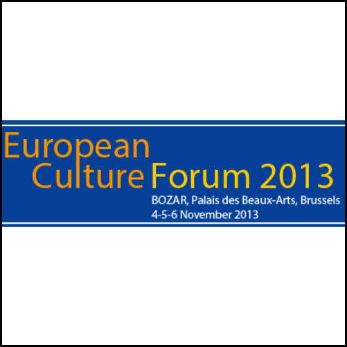 Europese Cultuurforum 2013: voorlopig programma + oproep voor sprekers