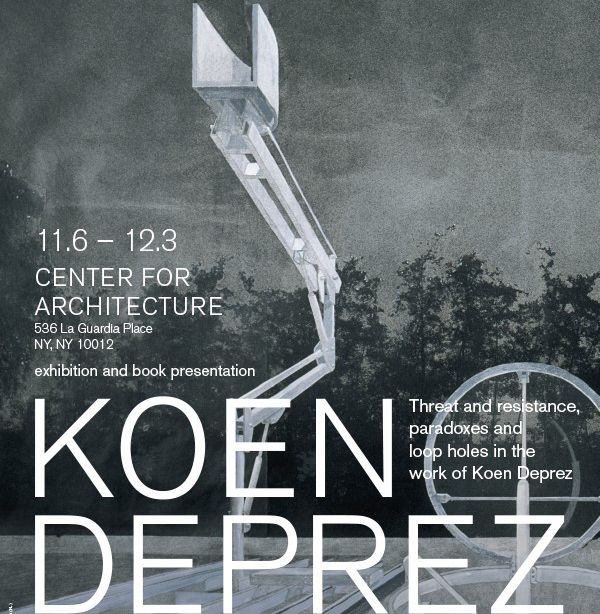 Retrospectieve voor Koen Deprez in the Center for Architecture in New York