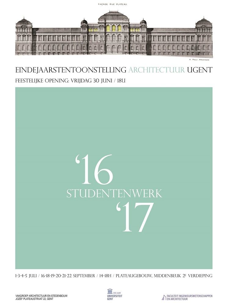 Eindejaarstentoonstelling architectuur UGent