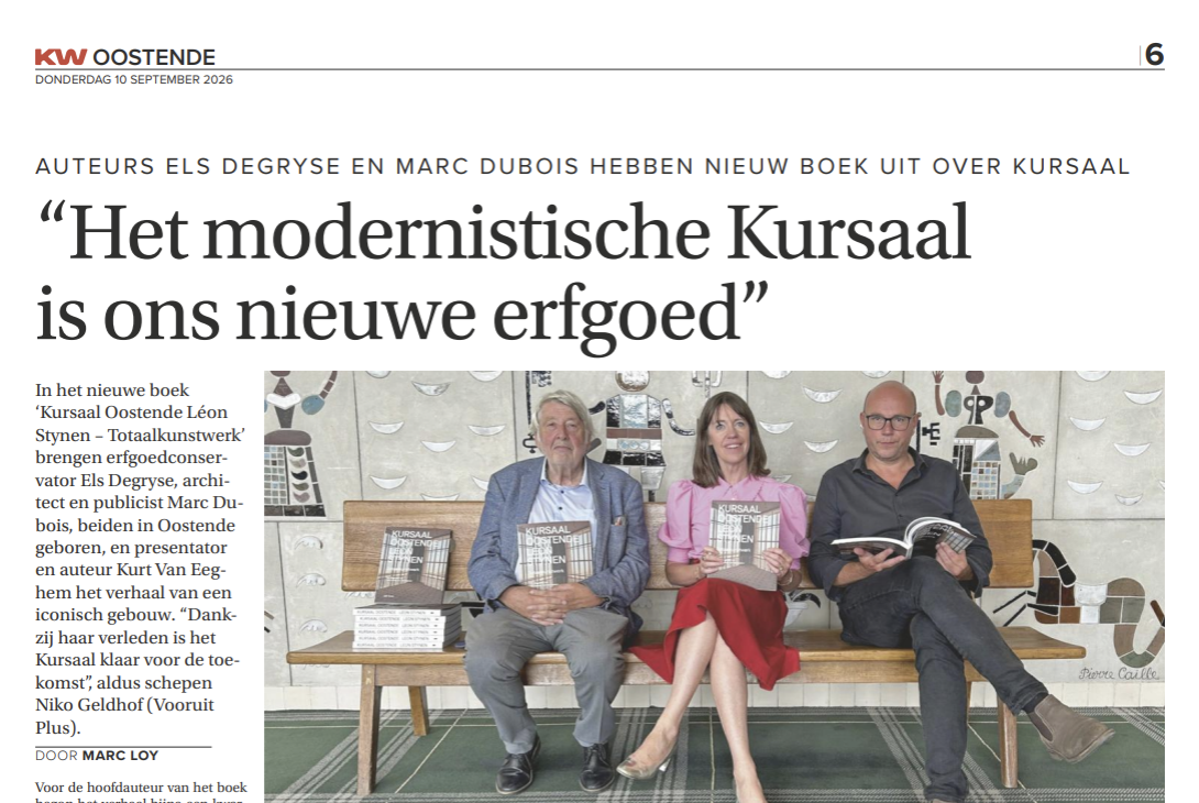 Het modernistische Kursaal is ons nieuwe erfgoed KW Oostende 10092026
