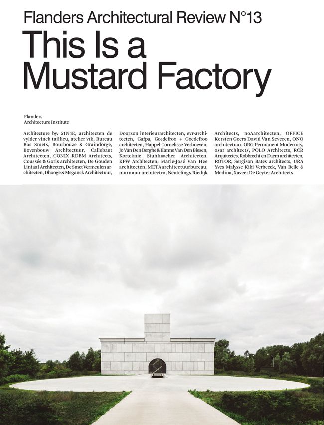Flanders Architectural Review N°13 & Architecture in the Netherlands 2017-2018