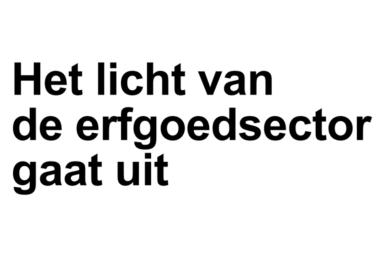 Lichtvanerfgoedsectorgaatuit