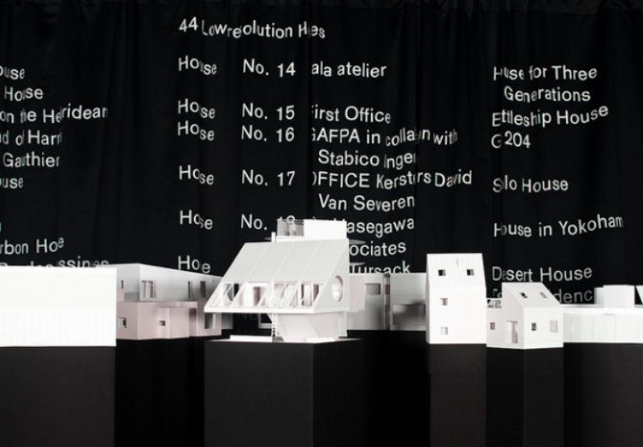 GAFPA, architecten de vylder vinck taillieu and OFFICE in exhibition Low-Resolution Houses at Princeton