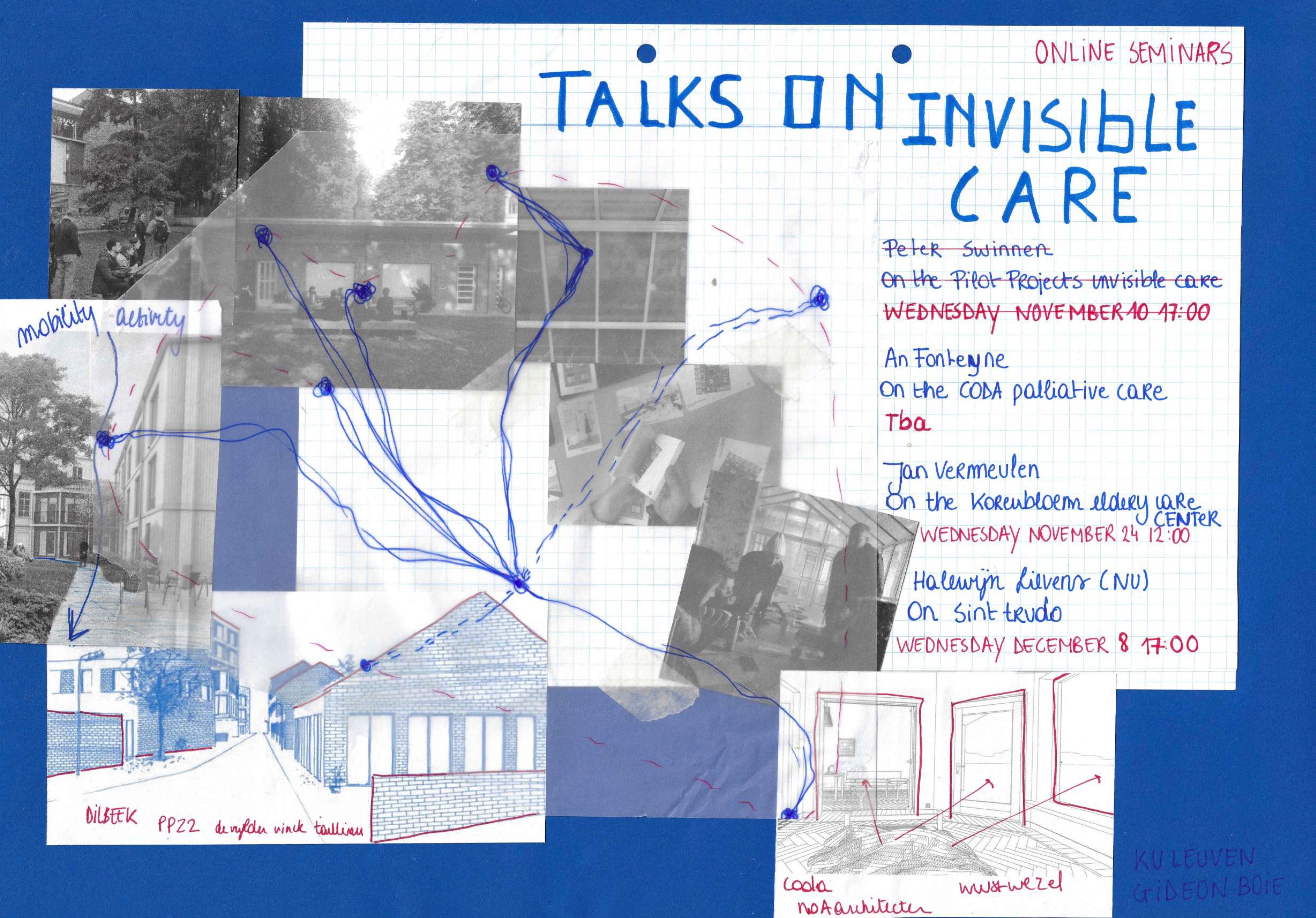 Talks on invisible care Poster by Elien De Keyser 2