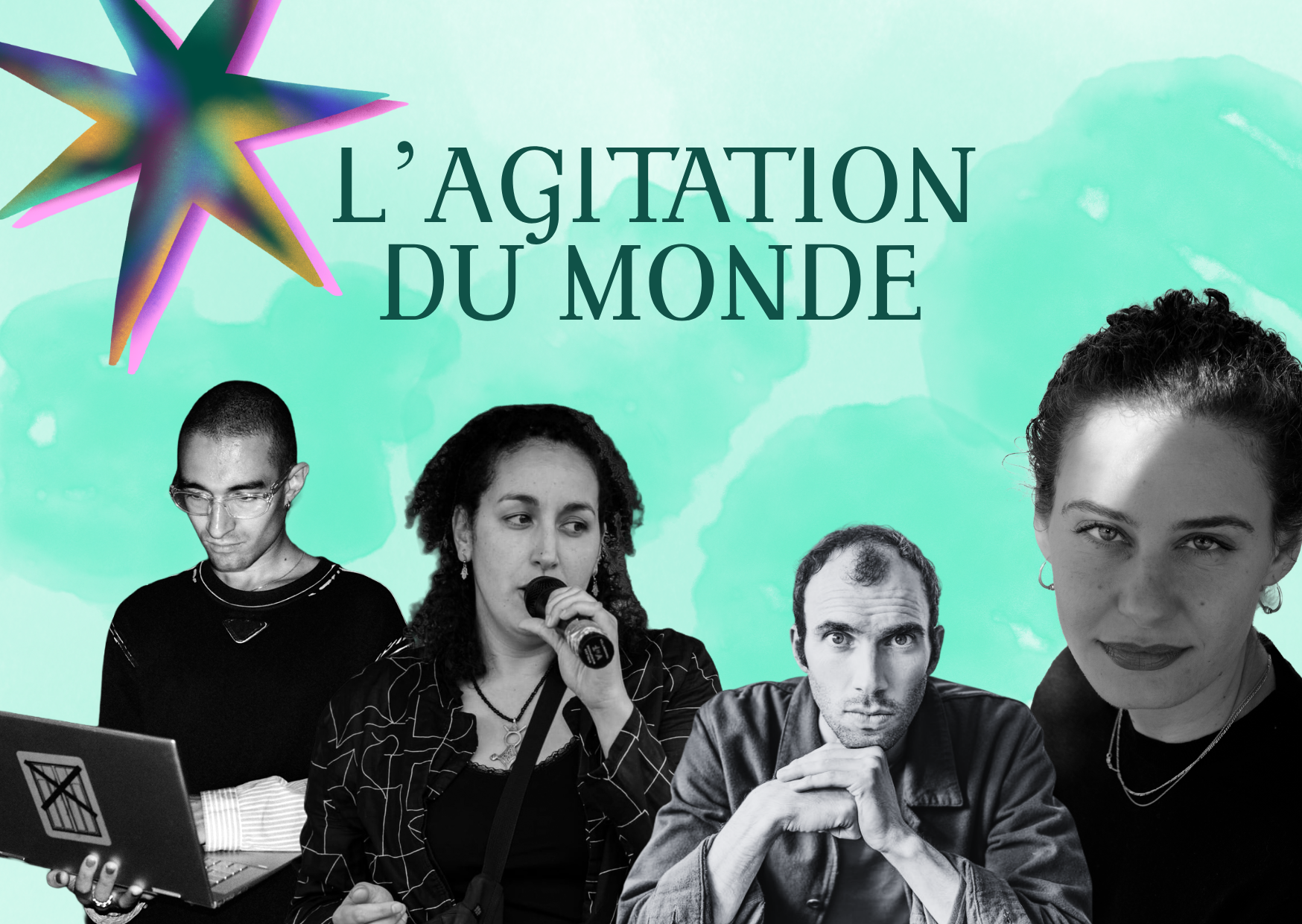 Visuel agitation du monde