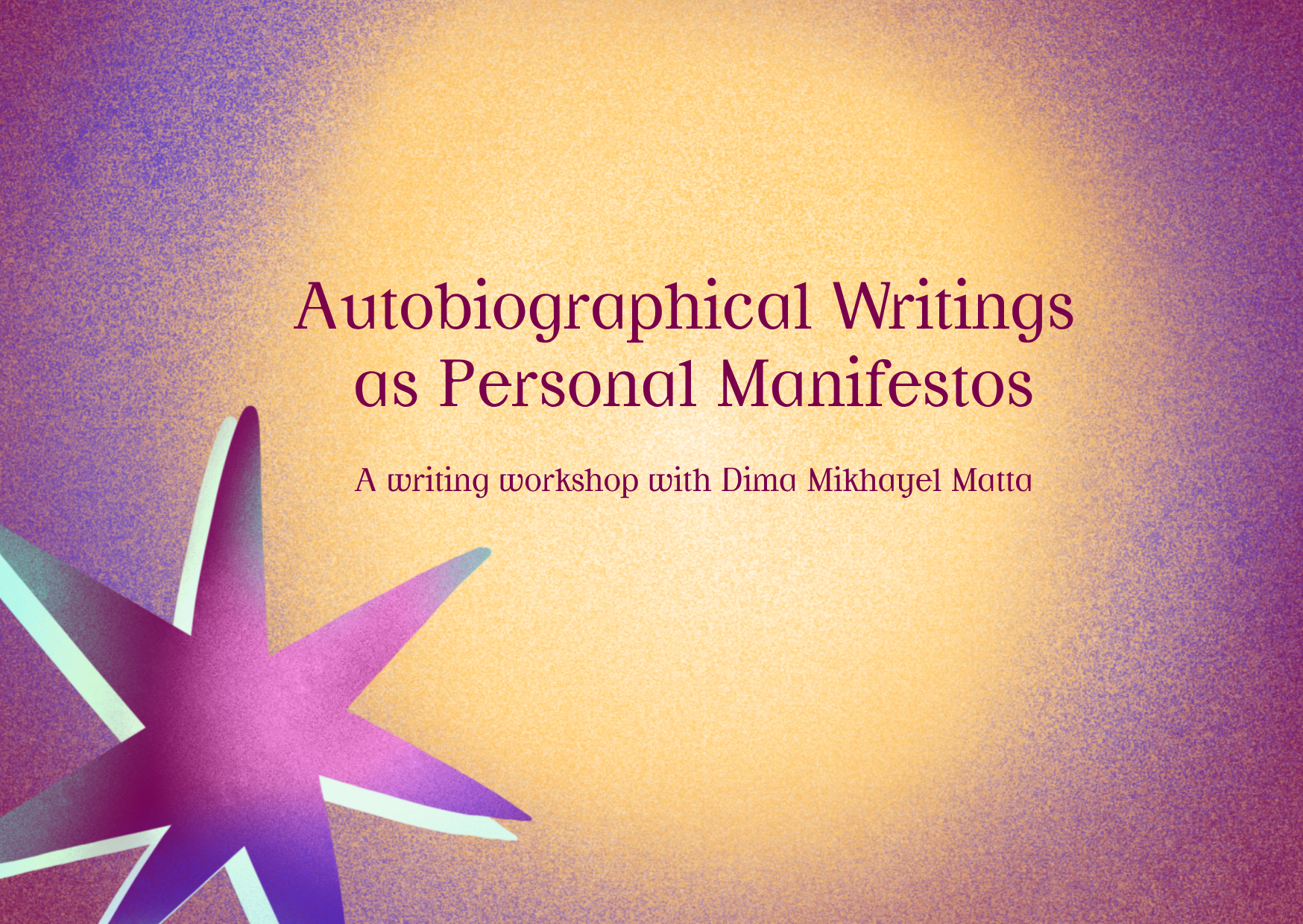 Autobiographical writings