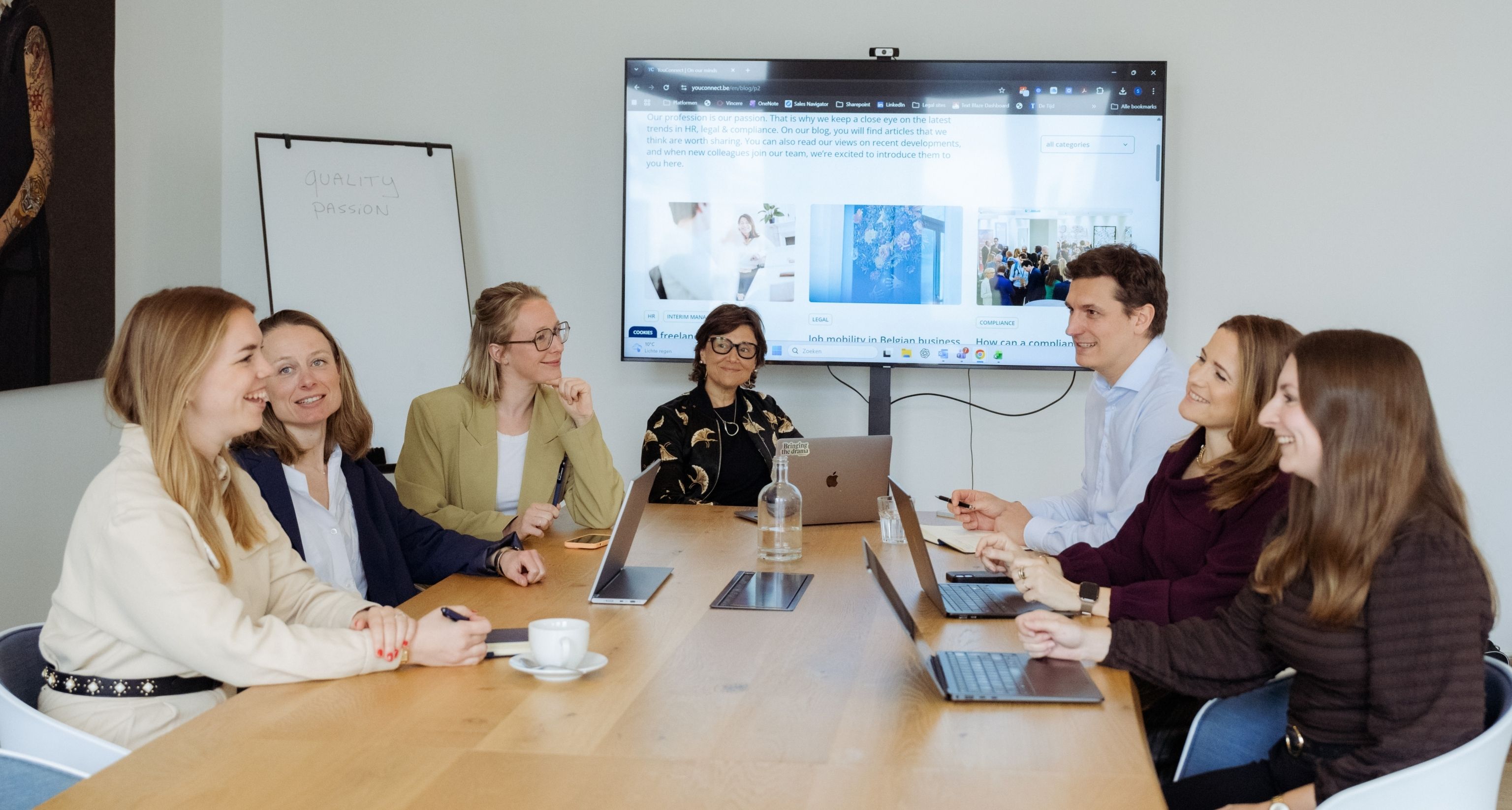 You Connect legal team discussion