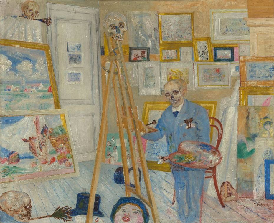 Het schilderend geraamte | Vlaamse Kunstcollectie