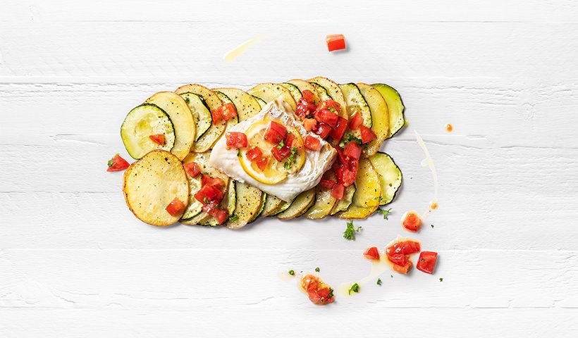 Prepare to be surprised | Sliced Potato and Courgette with Lemon ...